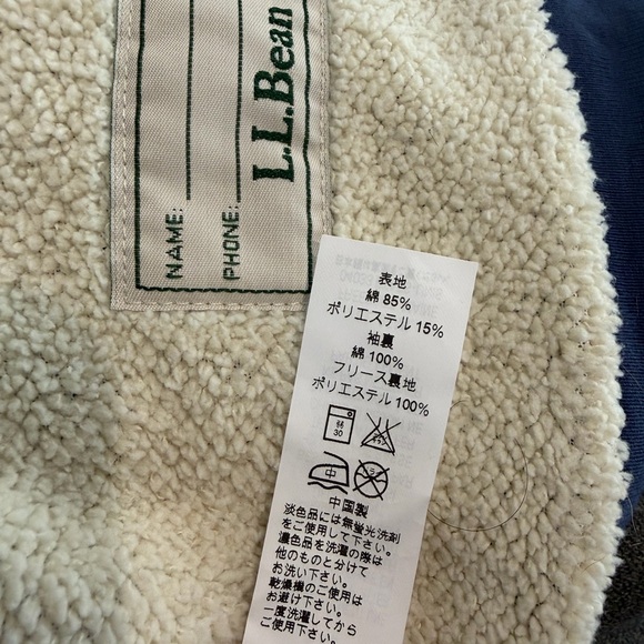 L.L.Bean Boys Full Zip Hoodie – Blue – Size M (10–12) - Picture 8 of 9